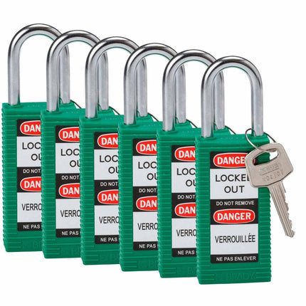 Long Body Nylon Lockout Padlocks