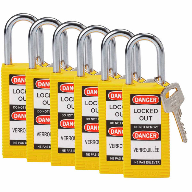 Long Body Nylon Lockout Padlocks