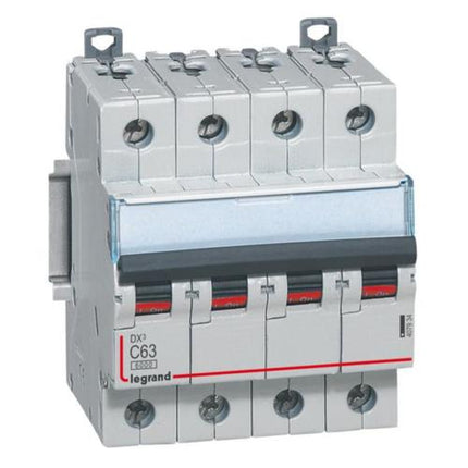 407934Legrandقاطع دارة Legrand DX3 رباعي الأقطاب 63A منحنى C
