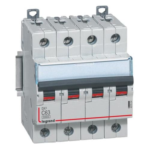 407934Legrandقاطع دارة Legrand DX3 رباعي الأقطاب 63A منحنى C
