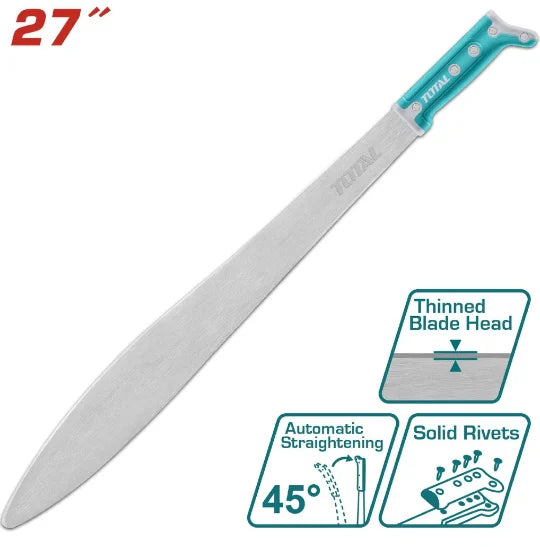Total 27 Inch Carbon Steel Machete THMPS0227
