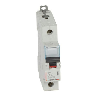 407673Legrandقاطع الدائرة الكهربائية ليغراند MCB DX3 6000A أحادي القطب 32A منحنى C