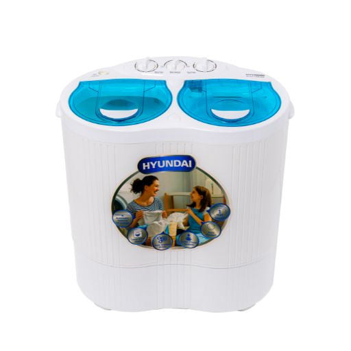 HBM-600Hyundai Home Appliancesغسالة هيونداي حوض مزدوج 6 كغم