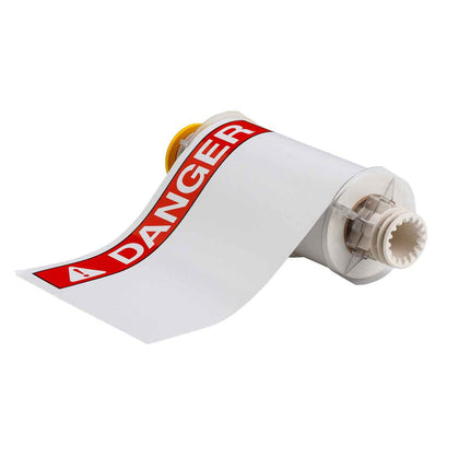 BBP85 PrePrinted ANSI DANGER IndoorOutdoor Vinyl Labels