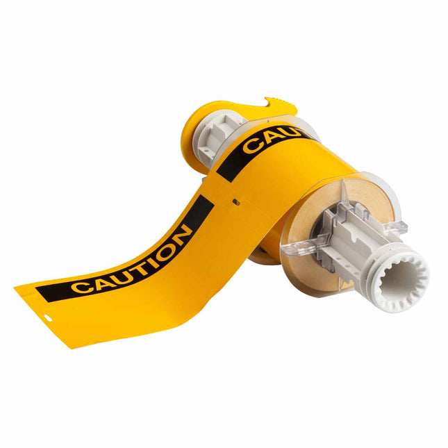 BBP85 PrePrinted OSHA CAUTION Indoor Outdoor Vinyl Labels