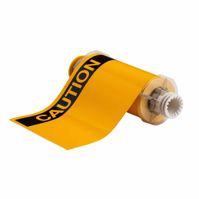 BBP85 PrePrinted OSHA CAUTION Indoor Outdoor Vinyl Labels