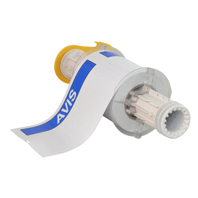 BBP85 Series Vinyl AVIS Blue on White Labels