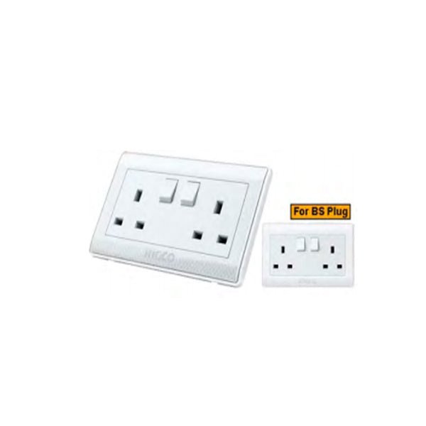 HESST0213AINGCO13A BS Socket 250v 2 - Gang