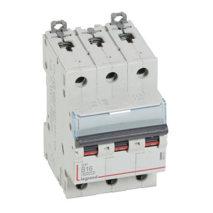 407561Legrandقاطع دارة Legrand DX3 ثلاثي الأقطاب 16A منحنى B
