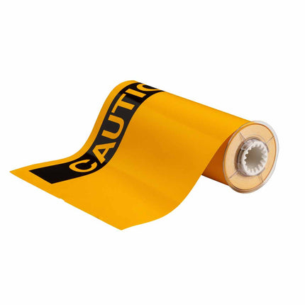 BBP85 General Purpose PrePrinted OSHA CAUTION Vinyl Labels