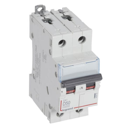 409456Legrandقاطع دورة Legrand DX3 ثنائي القطب 50A منحنى D