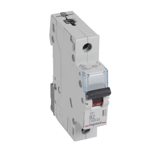 403350Legrandقاطع دائرة MCB TX3 6000A أحادي القطب 2A منحنى B