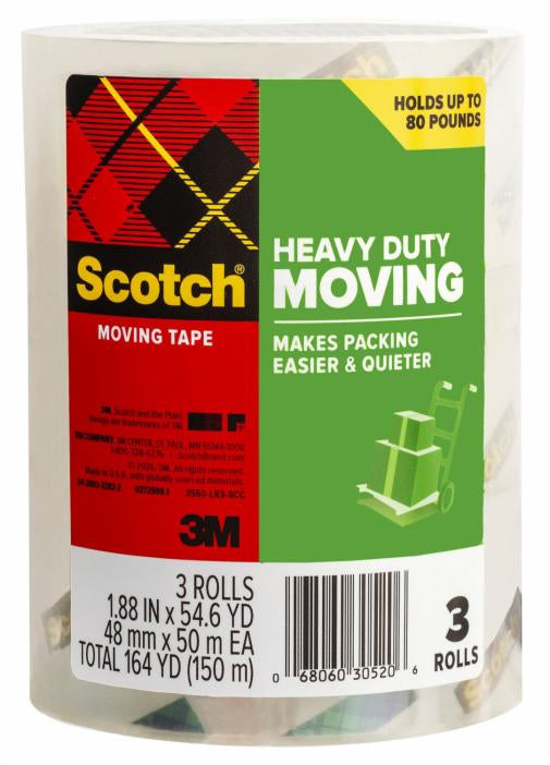 000680603052063Mلفات شريط النقل الثقيل من Scotch بقلب 3 بوصة