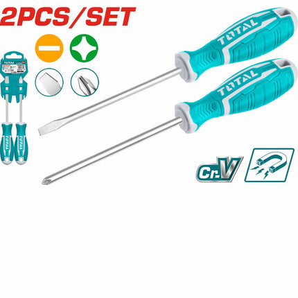 THT250201Total Toolsطقم مفكات THT250201 من توتال 2 قطع