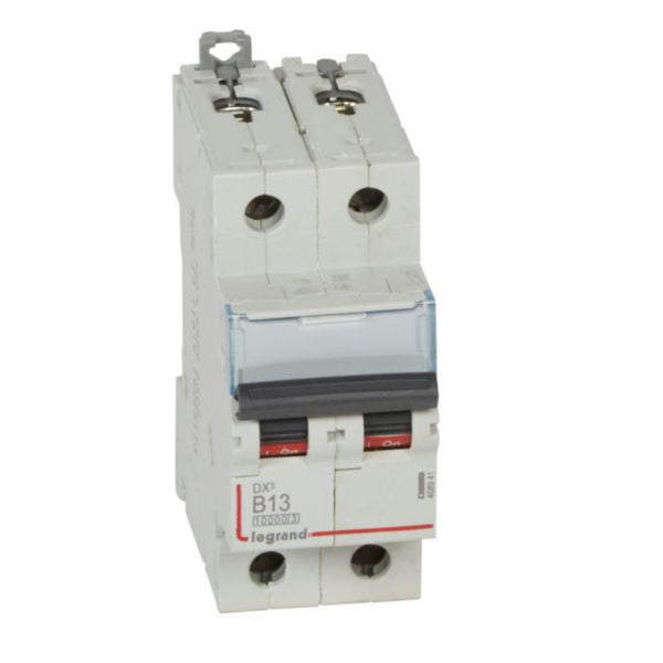 408941Legrandقاطع دوائر Legrand DX3 ثنائي القطب 13A منحنى B
