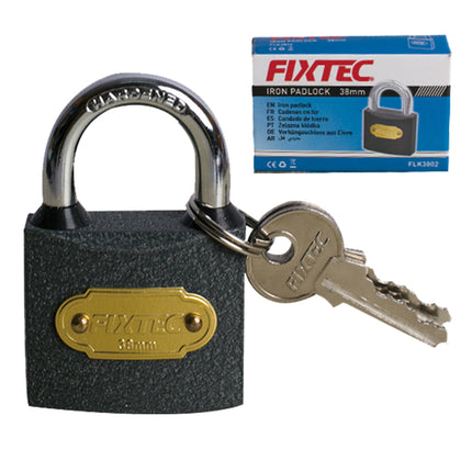 FLK5002Fixtecقفل حديدي FIXTEC 50 ملم قفل أمان ثقيل الوزن