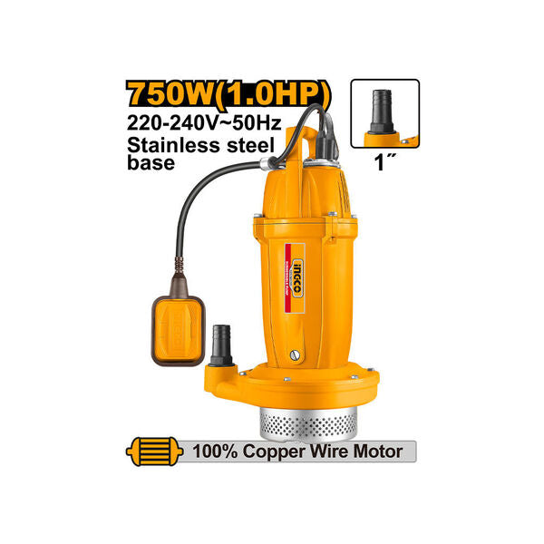 SPC75068INGCOمضخة مياه غاطسة INGCO 750W SPC75068