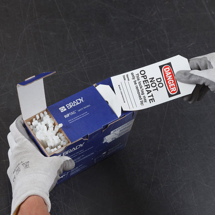 RipTag Danger Do Not Operate Safety Tag Roll