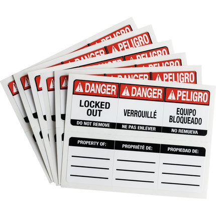 Labels For SafeKey Compact Lockout Padlocks