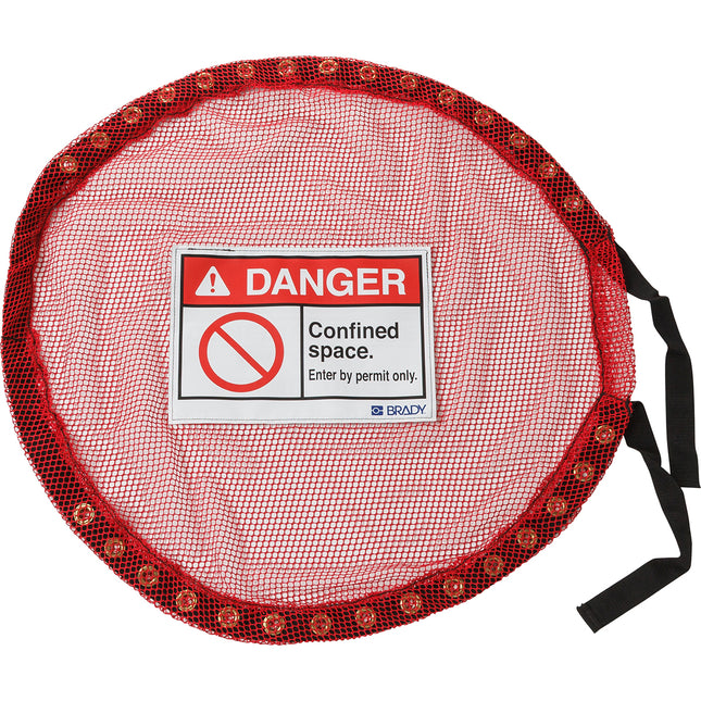 Lock Red Mesh Cover Conf Space  Small