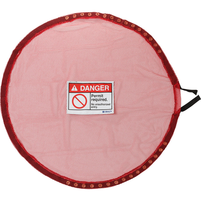 Lock Red Mesh Cover Permit Req  Extra Large
