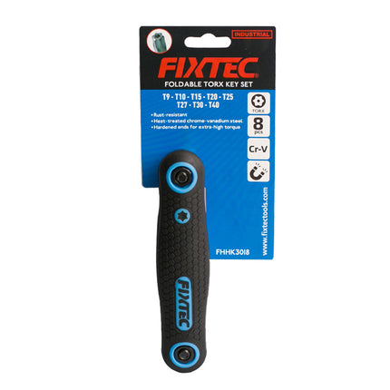 FHHK3018Fixtecمجموعة مفاتيح تورکس قابلة للطي من FIXTEC 8 قطع CR-V T9-T40