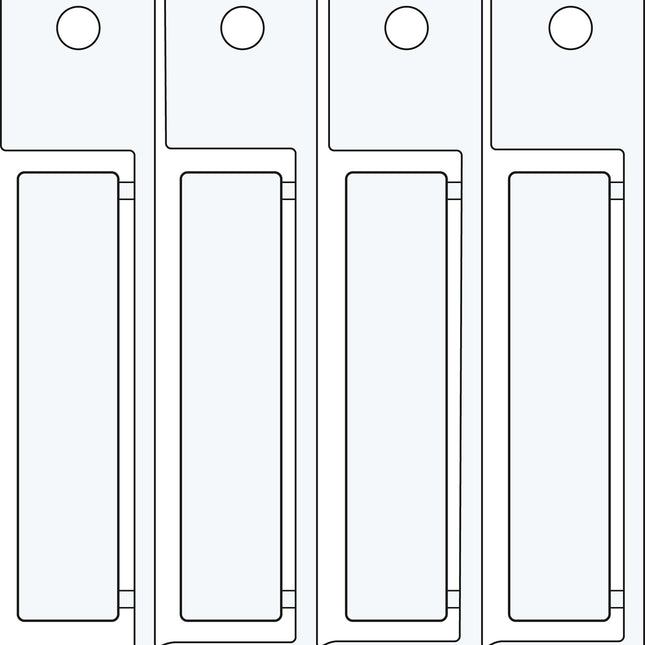 15x67mm adhesive tag