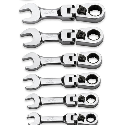 BOERSF708Snap-Onمجموعة مفاتيح 8 قطع SAE ميدجيت 12 نقطة 15° أوفست