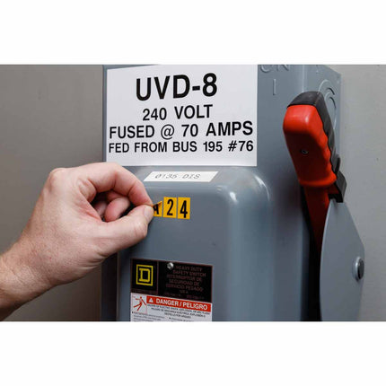 3400 Series Repositionable Number and Letter Labels
