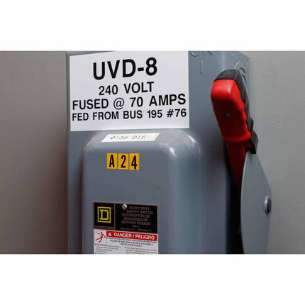 1530 Series Number and Letter Labels