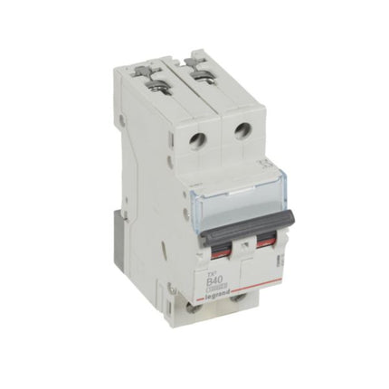 404116Legrandقاطع دائرة MCB TX3 بسعة 10000A ثنائي القطب 40A منحنى B