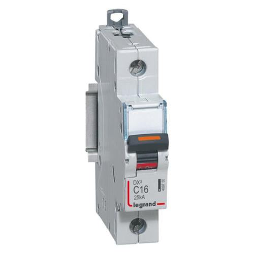 409755Legrandقاطع دائرة Legrand DX3 أحادي القطب 16A منحنى C