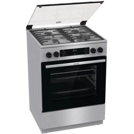 gorenje,GK6C62XA,Gas cooker 60cm, 4 burners, with oven capacity 71 liters