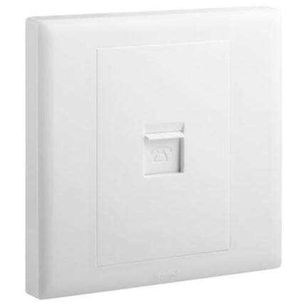 618097LegrandEloe مقبس RJ11 أحادي الفتحة أبيض Legrand 618097
