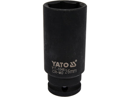 YT-1046Yatoمقبس تأثير عميق سادس الأضلاع ياتو 1/2'' 26 ملم