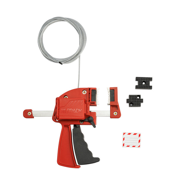 Clamping Cable Lockout  Red
