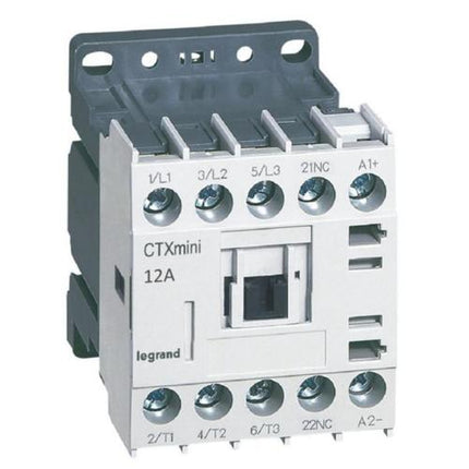 417051Legrandمقطع التيار CTX3 صغير 3P 12A 1NC 24V DC