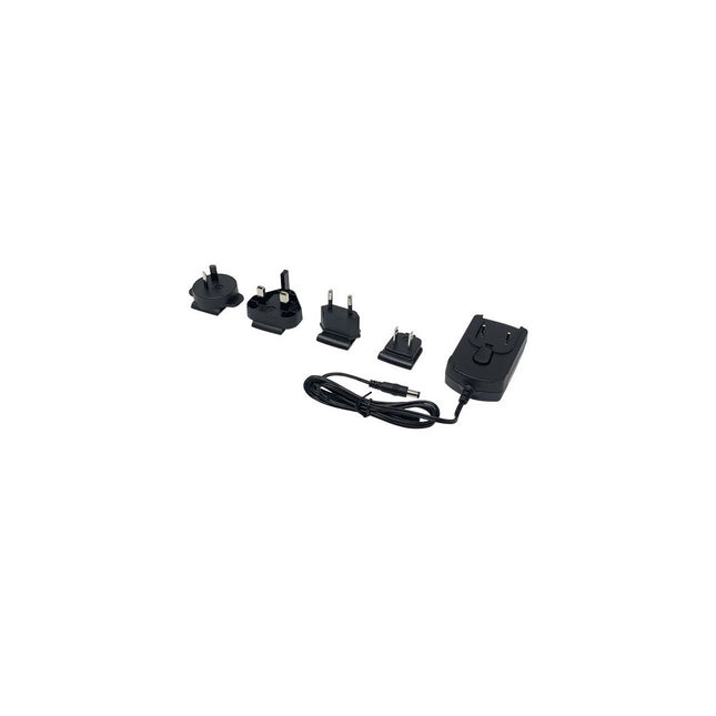 Code International Power Supply Barrel Plug 5V1A with USEUUKAU Adapter Clips