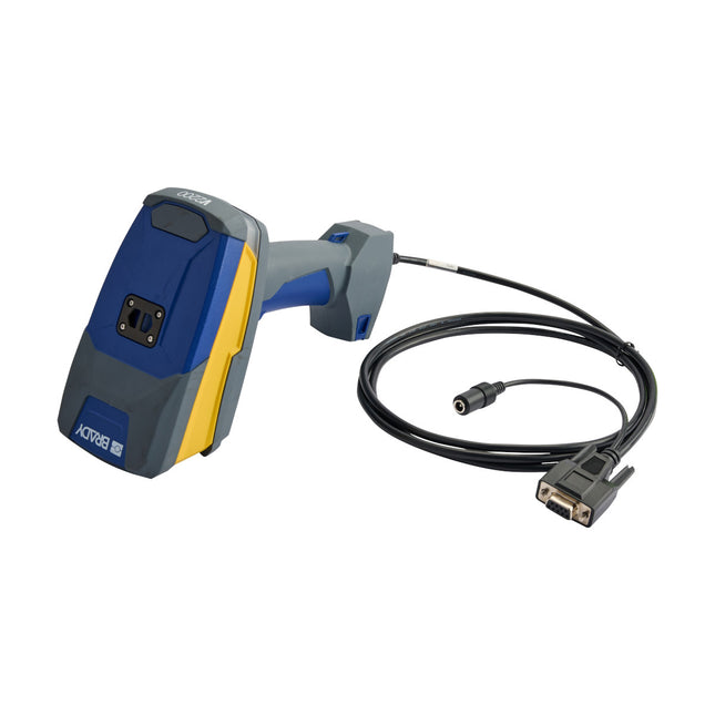 V2200 Industrial Wired Barcode Reader  RS232 2m Straight Cable and AC Adaptor