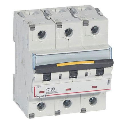 409281Legrandقاطع دارة Legrand DX3 ثلاثي الأقطاب 100A 10kA