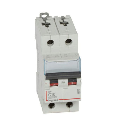 409200Legrandقاطع دائرة Legrand DX3 ثنائي القطب 10A منحنى C