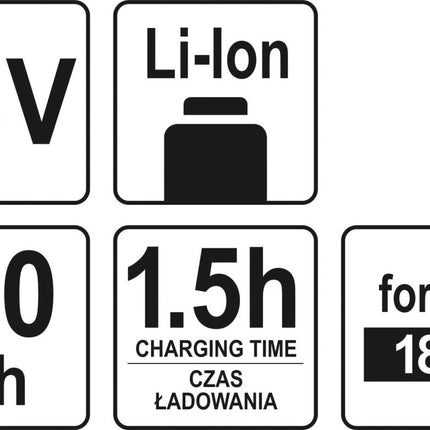 Yato18 V Li - Ion Battery