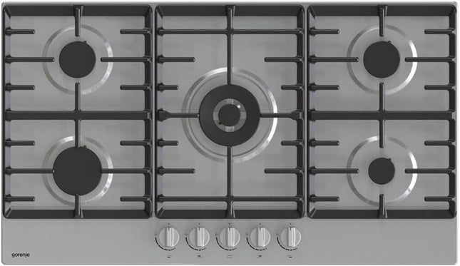 gorenje,GW9C51X,Gas hob, 90 cm, stainless steel, 5 burners