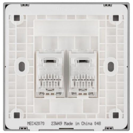 MEC42070WHLegrandمقبس هاتف Obria مزدوج RJ11 باللون الأبيض غير لامع