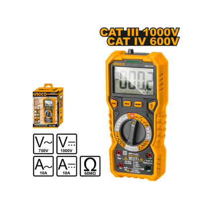 DM7502INGCOجهاز قياس رقمي متعدد الوظائف INGCO DM7502