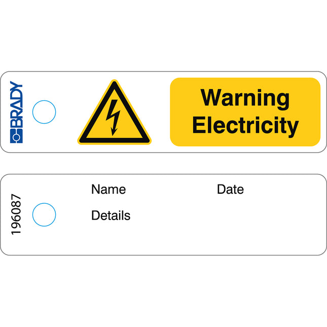 Mini Tag  Warning Electricity