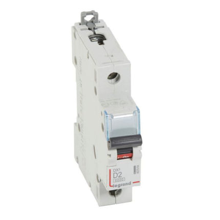 407964Legrandقاطع دائرة Legrand DX3 أحادي القطب 2A منحنى D بسعة 6kA