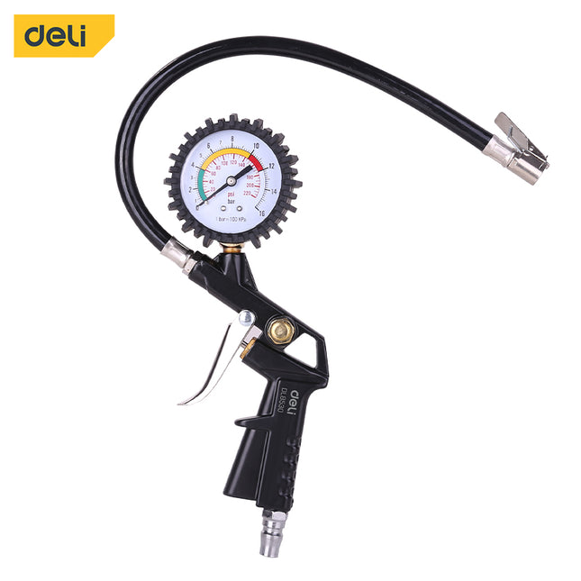 Deli 0-16 bar Tire gauge , EDL8530 