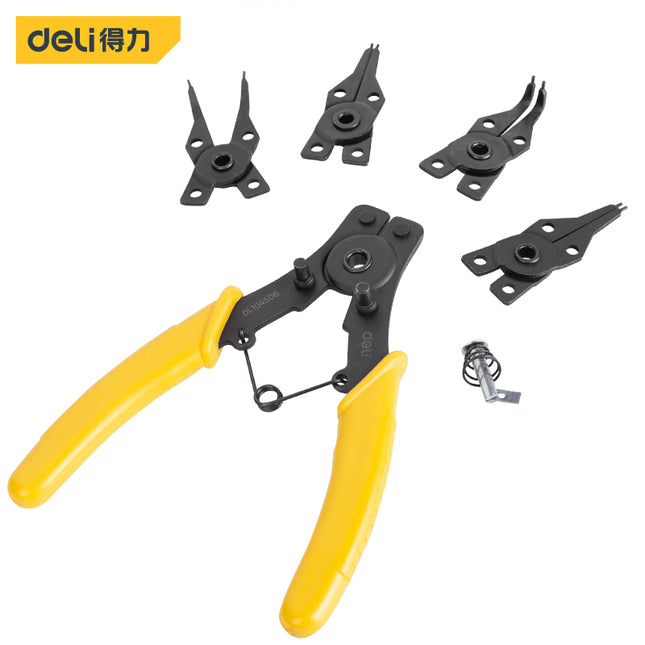 Deli Five-in-one Circlip Pliers 6", EDL104506