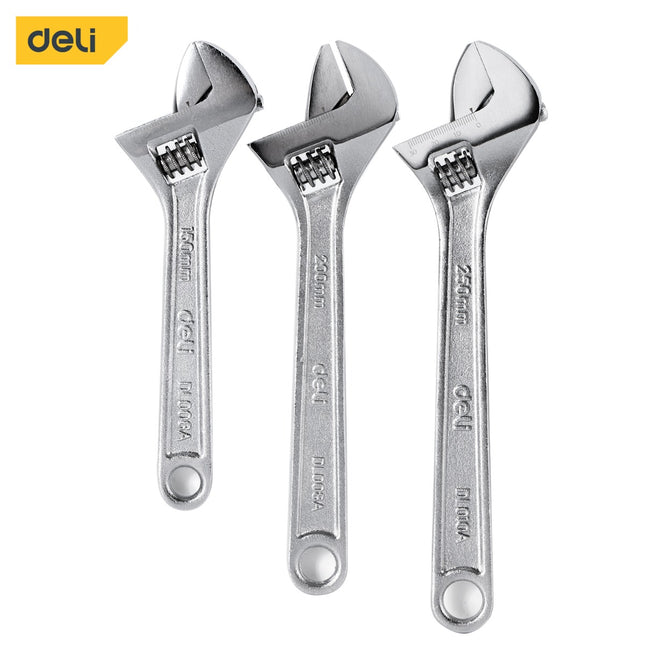 Deli 3PCS Adjustable Wrench Set , EDL006A-3